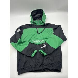 Fishtown FC Jacket Men’s Size LARGE 1/4 Zip Green Black Jacket